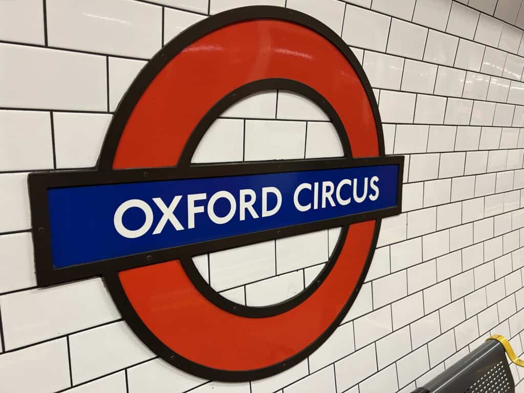 oxford circus metro station london
