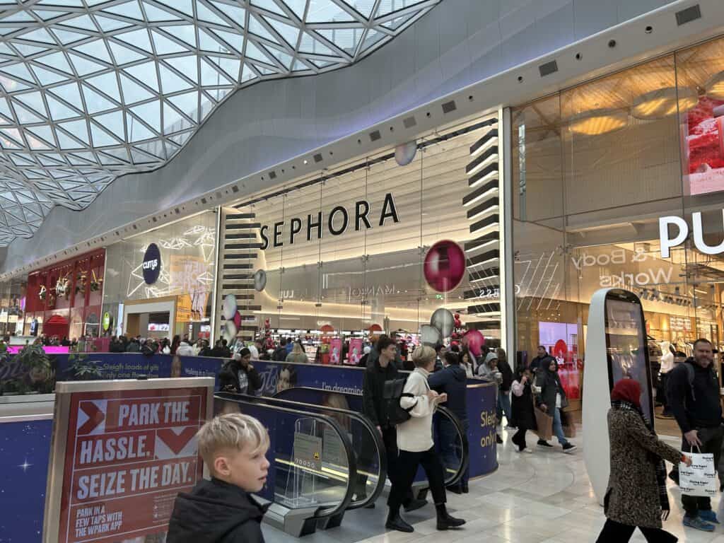 sephora butikken i westfield london