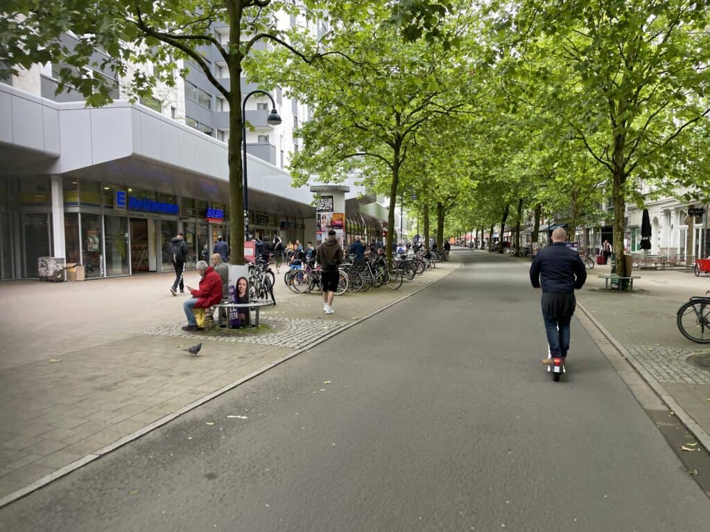 løbehjuls tur gennem Altona i hamborg